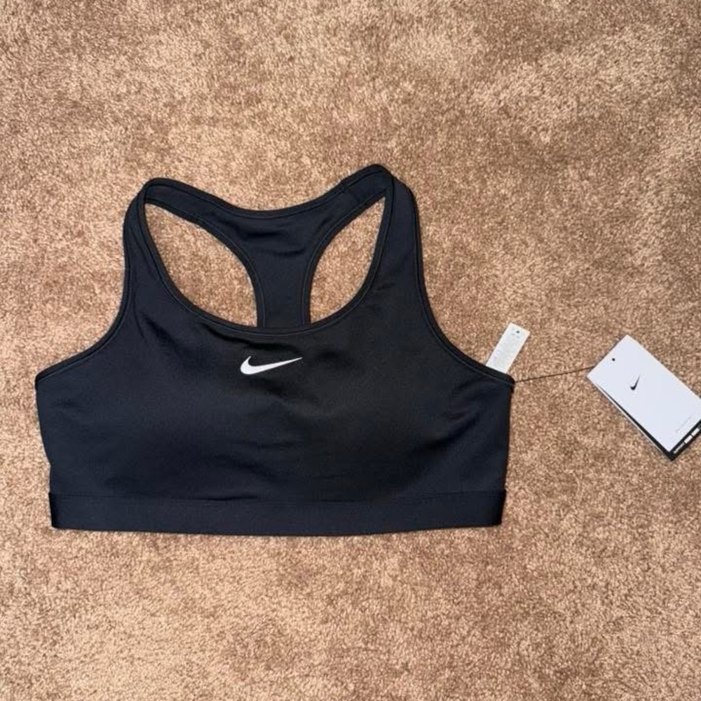 SOLD**Nike Black Sports Bra Racerback Moisture-Wicking